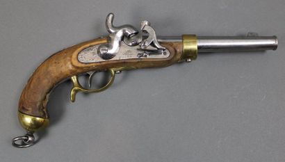 null Pistolet de cavalerie allemand à percussion modèle 1850, canon rond en acier...