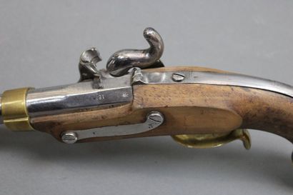 null Pistolet de cavalerie allemand à percussion modèle 1850, canon rond en acier...