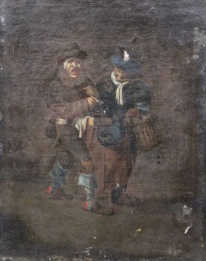 null QUAST Pieter Jansz (suite de) (Amsterdam 1605/1606-1647) : «La Marchand d’orviétan»....