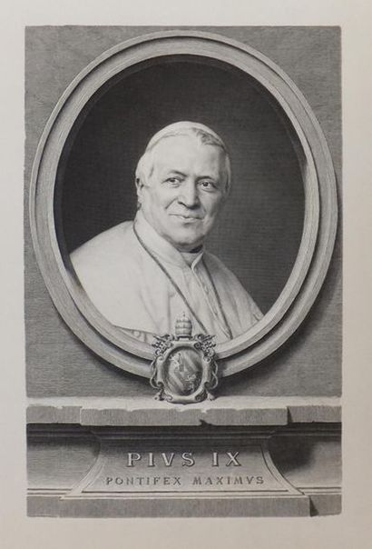 null GAILLARD Ferdinand (1834-1887). Pius IX. Pontifex Maximus. 1873. Three proofs...