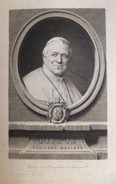 null GAILLARD Ferdinand (1834-1887). Pius IX. Pontifex Maximus. 1873. Réunion de...