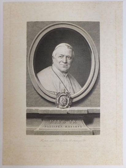 null GAILLARD Ferdinand (1834-1887). Pius IX. Pontifex Maximus. 1873. Réunion de...
