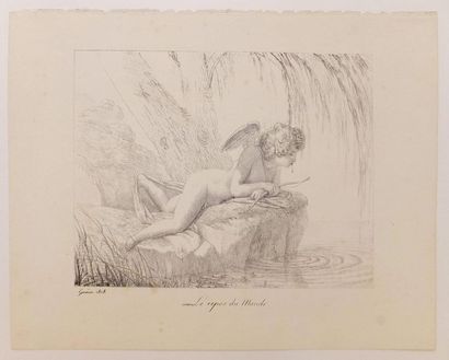 null GUÉRIN Pierre-Narcisse (1774-1833). Le Vigilant ; Le Paresseux ; Qui trop embrasse,...