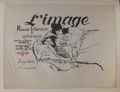 null JEANNIOT Pierre Georges (1848-1934) Affiche inédite pour L’Image, Revue littéraire...