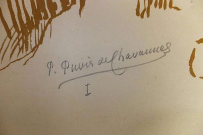 null PUVIS DE CHAVANNES Pierre (1824-1898) (D’APRÈS). L’enfance de sainte Geneviève.1896....