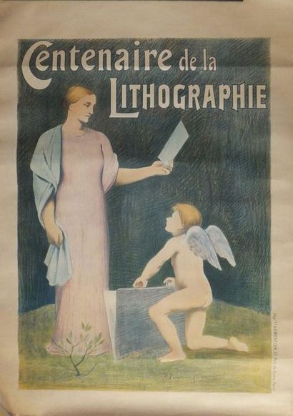 null PUVIS DE CHAVANNES Pierre (1824-1898) (D’APRÈS). Affiche pour le Centenaire...