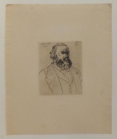 null VAN RYSSEL (docteur Paul Gachet, dit) (1828-1909). Portrait de Jean François...