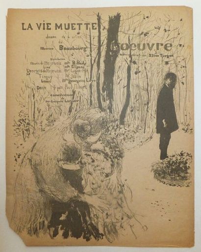 null VUILLARD Édouard (1868-1940). La Vie Muette [drame en 5 actes de Maurice Beaubourg]....