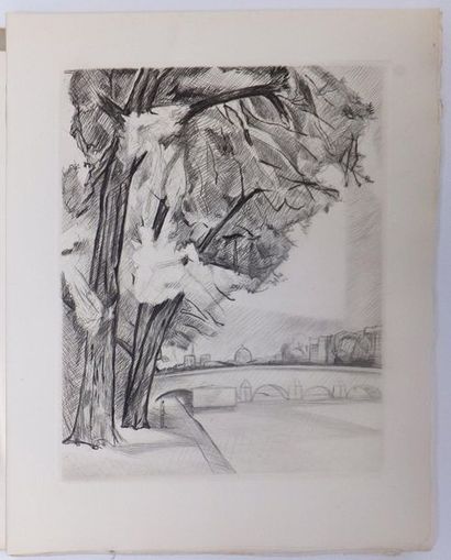 null GUASTALLA Pierre (1891-1968). Paris et ses arbres. À Paris, chez l’artiste,...