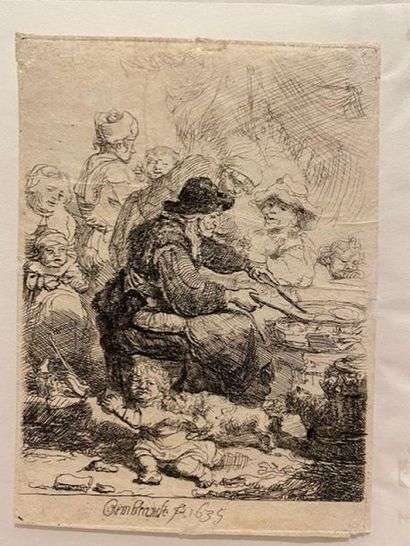 null REMBRANDT Harmenszoon van Rijn (Leiden 1606 - Amsterdam 1669). The Pancake woman...