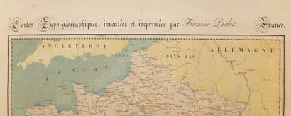 null BARBIÉ DU BOCAGE Jean-Denis (1760-1825). Map of France: Typo-geographic map...