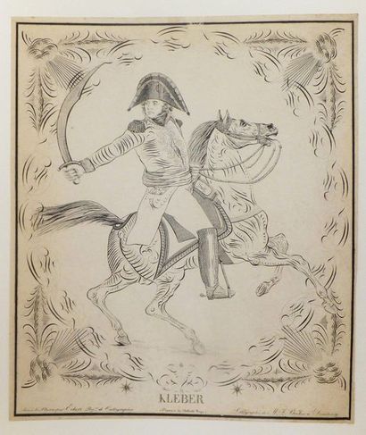 null ECKERT Heinrich Ambros (Würzburg 1807- Munich 1840). Kleber. [Equestrian portrait...