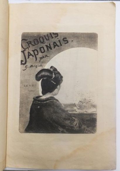 null BIGOT Georges Ferdinand (1860-1927). Croquis japonais, suivi du Jour de l’an...