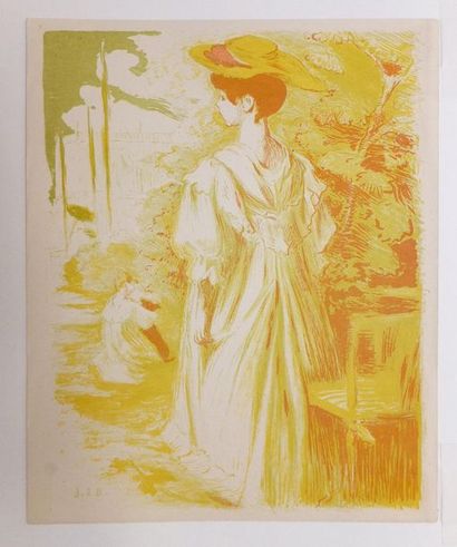 null BLANCHE Jacques-Émile (1861-1942). Pouponne Zelinska, 1st board. 1895. Colour...
