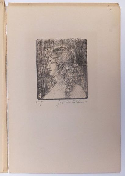 null CALDAIN Jean de (1867-1928). Six Études par Jean de Caldain. Têtes de Jeunes...