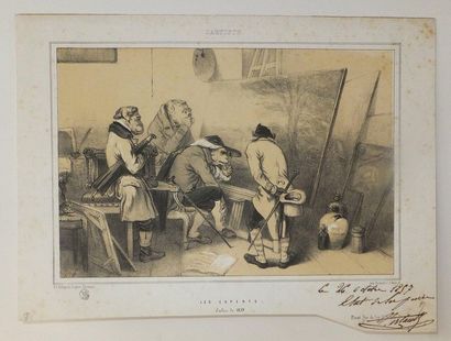 null DECAMPS Alexandre Gabriel (D’APRÈS) (1803-1860). Les Experts, Salon de 1839....