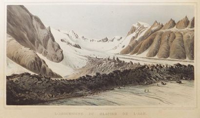 null SUISSE – XIXe. HOGARD Henri Charles (1808-1880) (D’APRÈS). L’Abschwung du glacier...