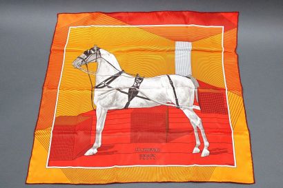 null HERMES

Square 70 X 70cm, " Le cheval ", signed Anamorphée, box