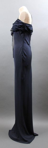 null Christian DIOR Boutique

Navy blue silk long dress, T.38