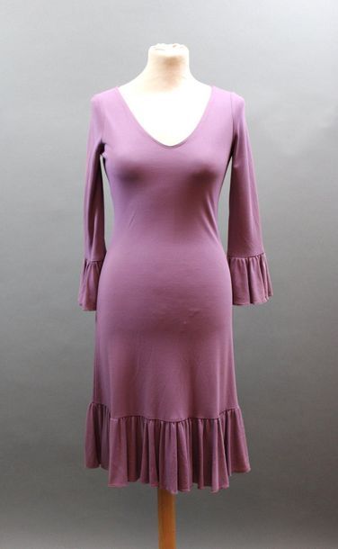 null CELINE 

Parma dress with flounces (discoloration on the sleeves), T.36
