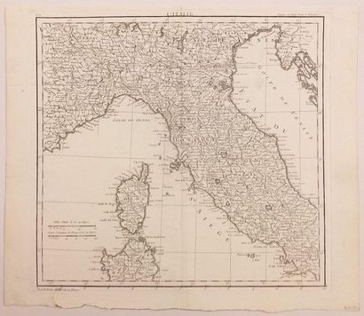 null EUROPE - ITALIE - CORSE - SARDAIGNE - 5 cartes: 1) L'Italie, issue de Voyage...
