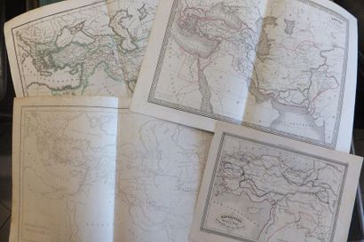 null EUROPE - CHYPRE - CARTES D'HISTOIRE - Lot de 8 cartes: 1) Carte de l'Empire...