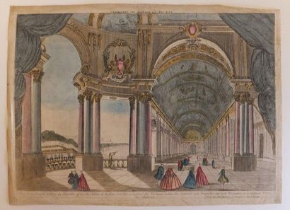 null FRANCE - VERSAILLES (78) - Vue d'Optique - Vue de la Grande Galerie de Versailles...