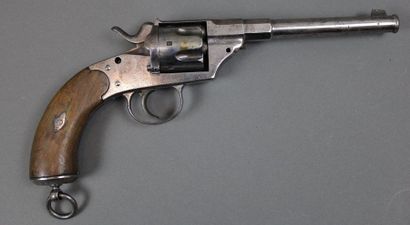 null Revolver Reich Revolver modèle 1879 à carcasse fermée en acier. Barillet cannelé,...