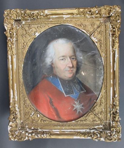 Ecole française du XVIII-ème Siècle : « Portrait...