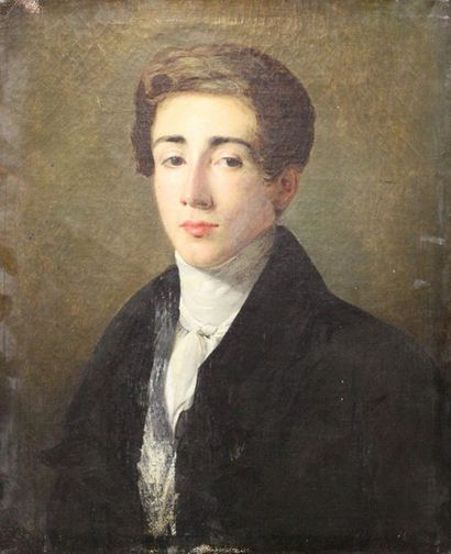 null ÉCOLE FRANÇAISE SECONDE MOITIÉ DU XIXe siècle : « Portrait du baron Louis-Marie-Ernest...