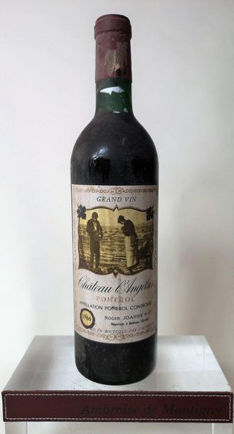 null 1 bouteille CHÂTEAU L'ANGELUS - Pomerol 1966
Etiquette légèrement tachée, niveau...