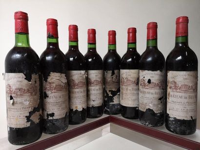 null 8 bouteilles CHÂTEAU BEL-AIR - Lalande de Pomerol 1980