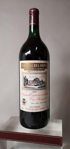 null 1 magnum CHÂTEAU BEL ORME - TRONQUOY de LALANDE - Haut Médoc 1987
Etiquette...