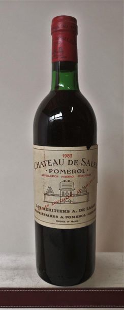 null 1 bouteille CHÂTEAU de SALES - Pomerol 1983
Etiquette déchirée.