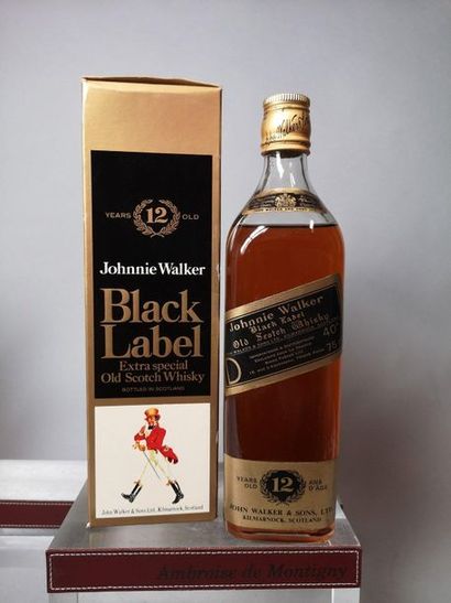 null 1 bouteille WHISKY J.WALKER BLACK LABEL 12 Ans d'Age Années 1976 à 1980 