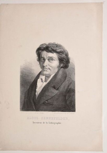 null QUAGLIO Lorenzo (the young, said) (Munich 1793 † 1869) (AFTER). Aloys Senefelder,...