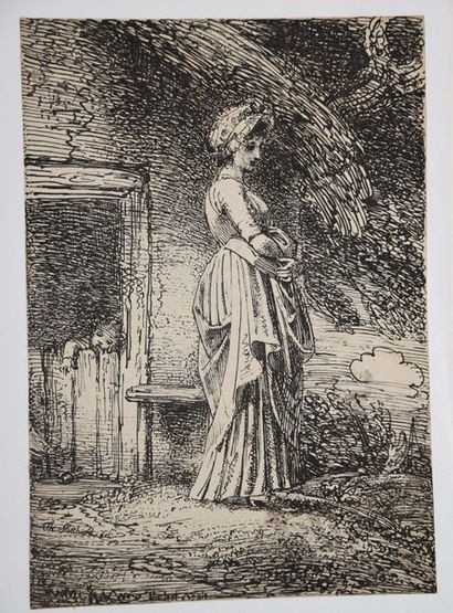 null STOTHARD Thomas (London 1755 † 1834). The Lost Apple. 1803. Pen lithograph....