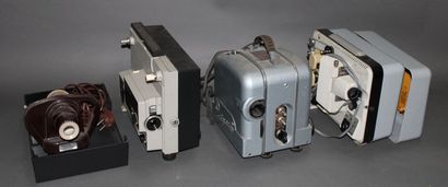 null Cinema. Set of four film projectors, untested, as is: Lomo, Cine Gel GS B, Volna...