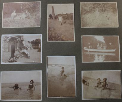 null Photography. Set of four miscellaneous photographic albums. One album of a family...
