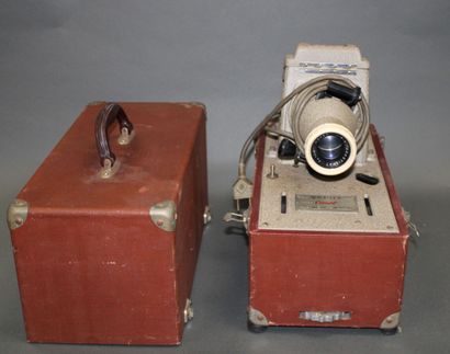 null Film equipment. Set of three miscellaneous film projectors: Heurtier Monofilm,...