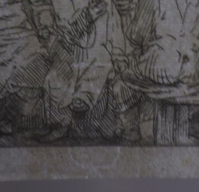 null REMBRANDT H. van Rijn (1606 † 1669) - "Jésus Christ au milieu des docteurs"...