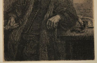 null REMBRANDT H. van Rijn (1606 † 1669) - "Jean Lutma (Jan Lutma, Goldsmith)". 1656....