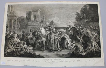 null BEAUVARLET Jacques-Firmin (Abbeville 1731 † Paris 1797) - "Triomphe de Mardochée",...