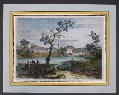 null CANALETTO Giovanni Antonio Canal, dit (Venise 1697 † 1768). "Vue d'une ville...