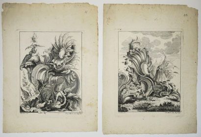 null CHINA - CHINESE FIGURES XVIIIth - Reunion of 6 plates after MODON, from the...