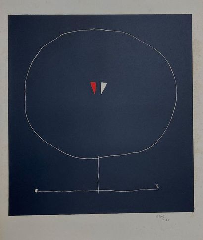 null GLEB Thomas - Original lithograph 1960. Signed by the artist in pencil on the...