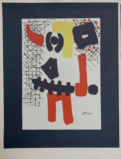 null GLEB Thomas - Poster in lithography 1959. Signature and date printed in the...