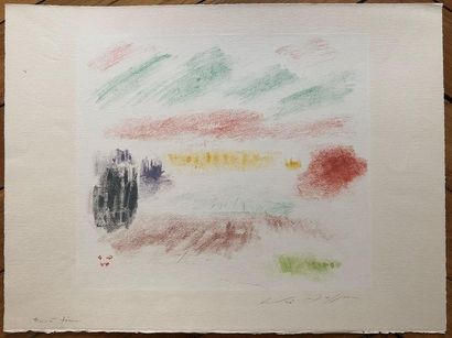 null MASSON André - Original lithograph. Signed lower right. Justified "bon à tirer"....