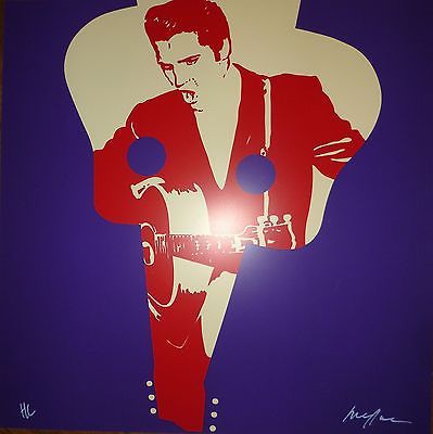 null MESSAC Yvan - Silkscreen print on pvc " Elvis " signed lower right, numbered...