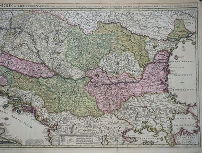 null HUNGARY - "Map of the WAR THEATRE of HUNGARY and surrounding places, according...